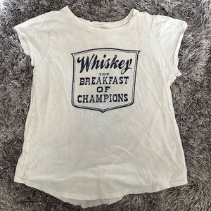 Whiskey The Breakfast of Champions tee shirt